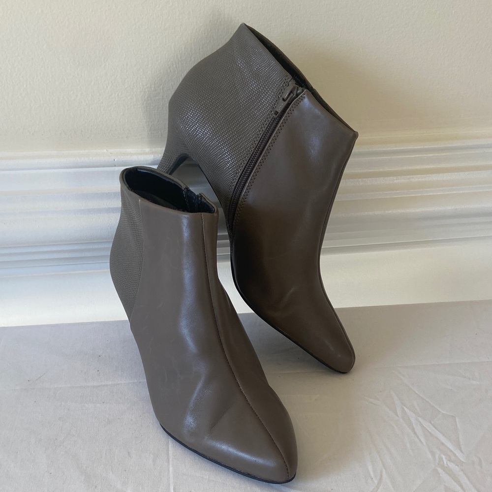 Alfani Women's Taupe Pointed-Toe Ankle Booties